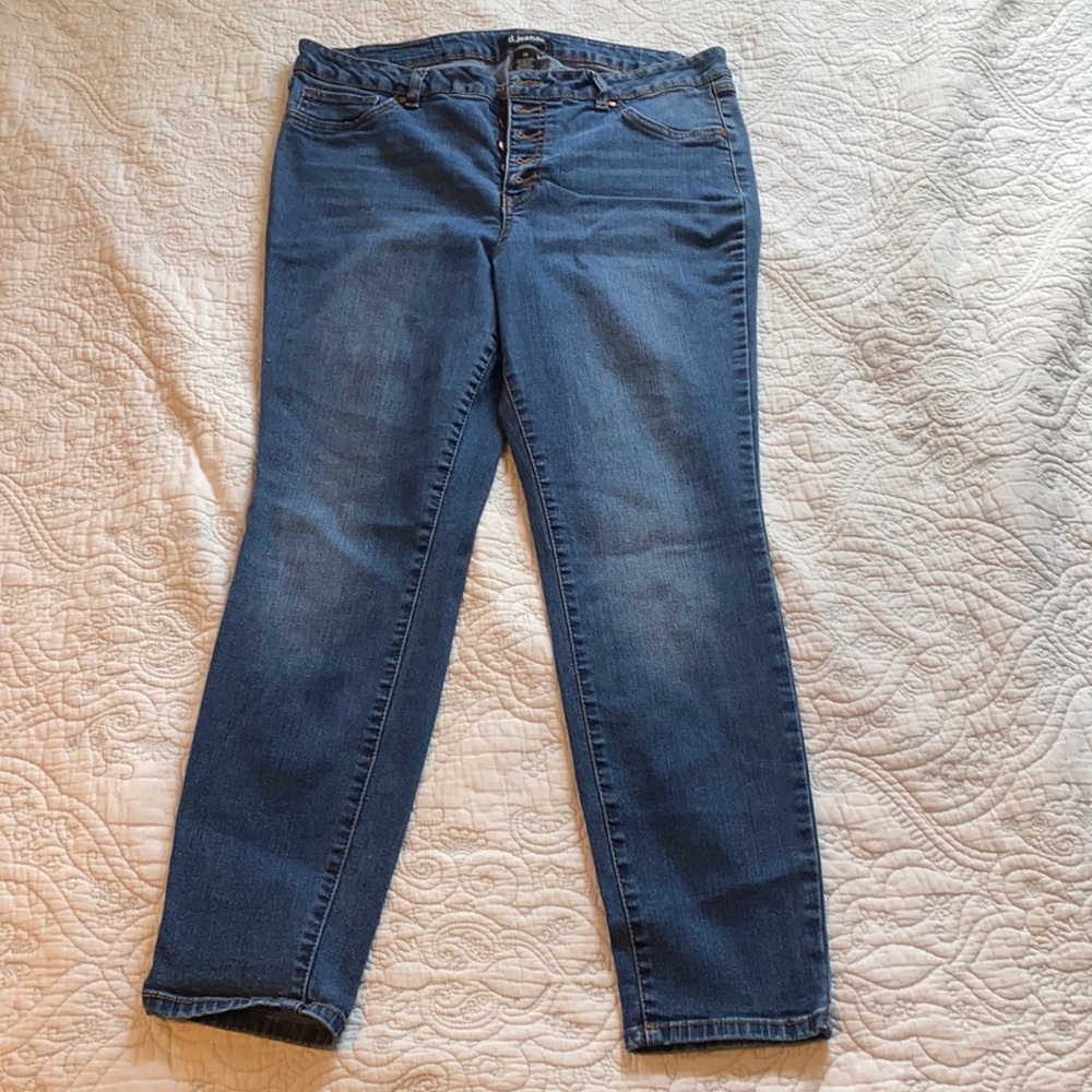 D Jeans button fly skinny jeans 16